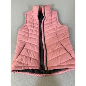 DSG Vest Womens XS Pink Quilted Puffer Insulated Zip Front Lightweight Warm
